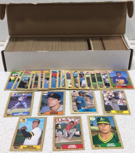 Sleeve of 80s Baseball Cards including Jack Clark, Mike Mason and more