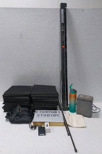 (1) 50" Black Light (20) Wedge Foam Sound Tiles (1) Selanto Space Heater Powers On & More
