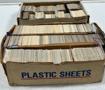(2) Large Cases of 90s Football Cards
