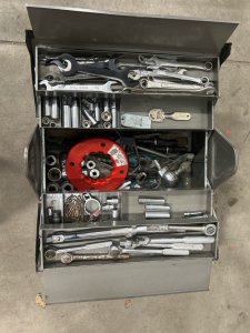 Kennedy Knits Metal Tool Box W/Tools