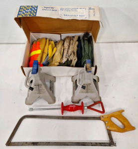 (2) 2 Ton Jack Stands. (1) 22" Hacksaw & More