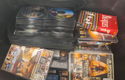 Tote of DVDS & Movies