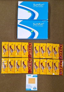 (2) Boxes Of Sumifun, Chineese Red Tiger Balm Patches, (16) 8-Patch Packs Per Box