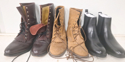 (3) Justin Brand Size 13D Men's Boots