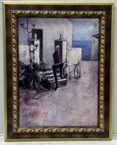 30&rdquo;x38&rdquo; Framed &ldquo;Didier by the Sea&rdquo; by Didier Lourenco
