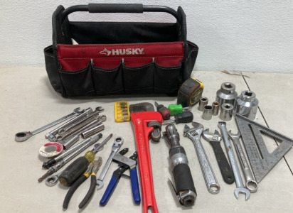 Husky Tool Bag w/ Various Tools