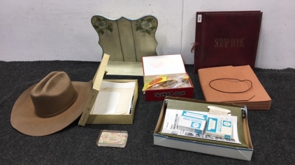 Folders, Stationery, Scrap Book, Hat, Candle Wax/Wick