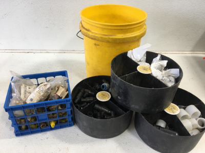 5 gallon bucket, Part sorter, pipe fittings