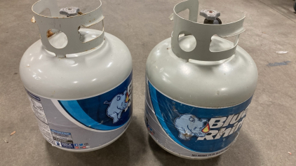 (2) Blue Rhino 15lb Propane Tanks