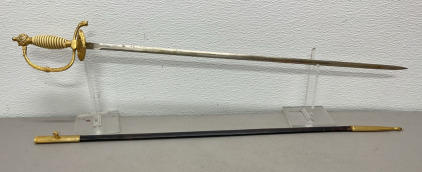 Kiffe Cermonial Sword And Scabbard Made an Spain