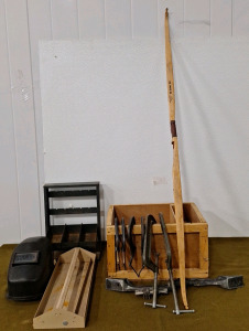 (1) Welding Helmet, (6) Large Clamps & More