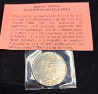 Desert Storm $5 Commemorative Coin