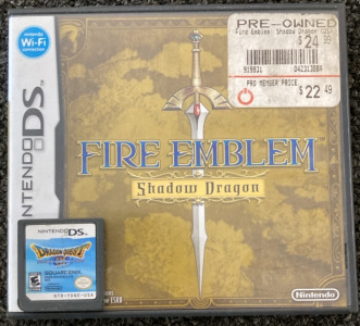 Fire Emblem Shadow Dragon,& Dragon Quest DS Games