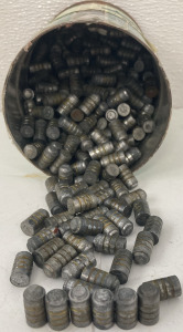 Tin of 38 Caliber Bullets