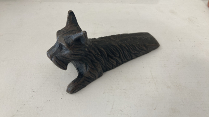 Cast Iron Schnauzer Doorstop