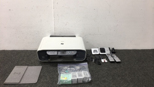 (2) Cordless Phones, Printer, Wireless Charging Device