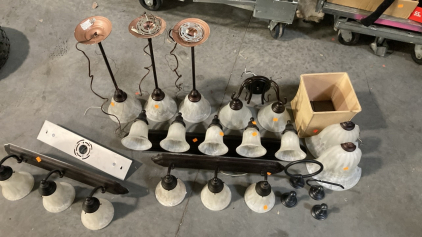 Wall and Ceiling Lamp Set