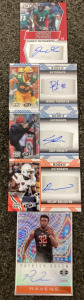 (5) Signed Rookie Cards ( Juwan Foggie, Derrek Tuszka/LB, DeeJay Dallas/ RB, Cody Grace/P, & Patrick Queen.)