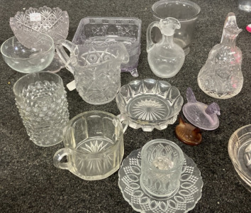 Assorted Vintage Glassware