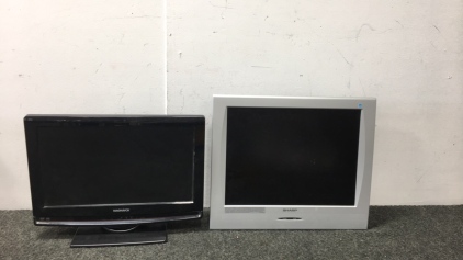 Sharp TV Screen, and Magnavox TV with Dvd Player