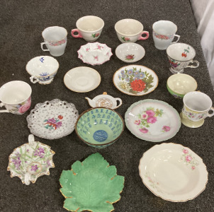 Vintage Teacups, Saucers, Bowls