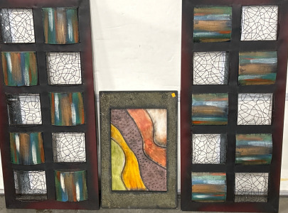 (3) Colorful Wall Hangings