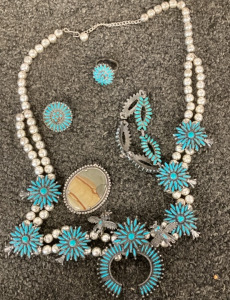Turquoise Flower Necklace And More