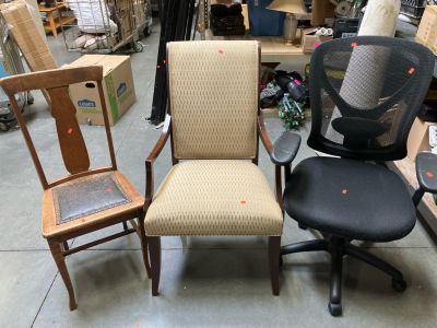 (3) Home and Office Chairs