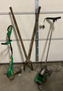 Post Hole Digger, Weed Wacker, and Lawn Edger/Trimmer