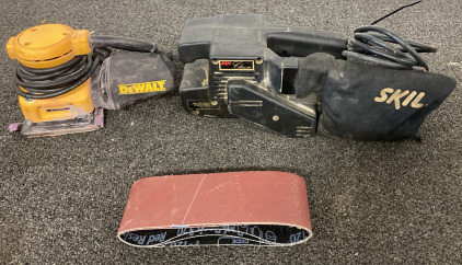DeWalt Sander (Works!) and Skil Belt Sander (Works!) With Replacement Belt