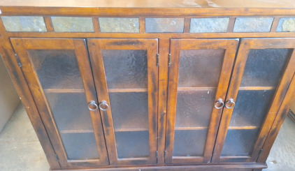 Hardwood & Glass Bookshelf