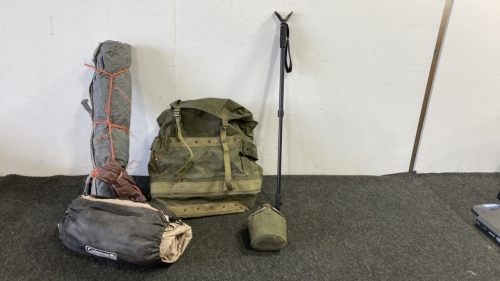 Riffle Stand, Army BackPack And More