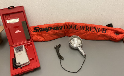 Snap On Halogen Leak Detector, Snap On Cool Wrench Tool Bag, Halogen Lamp, Untested
