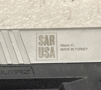 SAR USA Model SAR 9 Sarsilmaz 9mm, Semi Automatic Pistol W/O Magazine - 6
