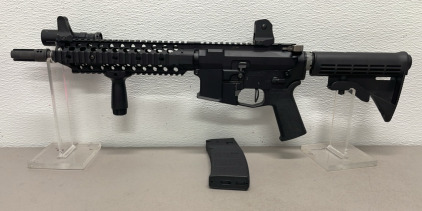 Cross Machine Tool Model #UHP15SSA 5.56 x 45 Caliber, Semi Automatic Rifle W/ A Modlite Flashlight