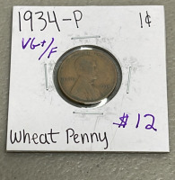 (10) Lincoln Wheat Pennies Dated 1934-1958 - 2