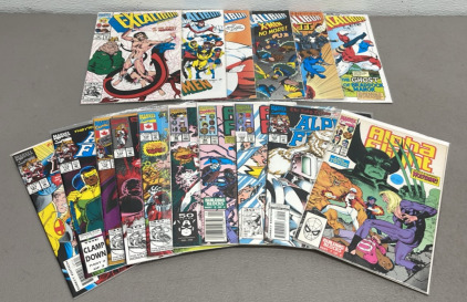 (6) Marvel Excalibur 30th Anniversary Comic Books The Amazing Spider Man 1962-1992, (10) Marvel Alpha Flight 30th Anniversary Comic Books The Amazing Spider Man 1962-1992