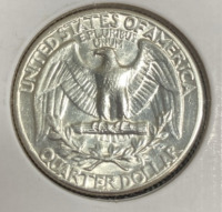 1939 Cleaned Silver Washington Quarter - 2