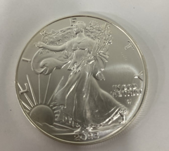 (1) 2023 1-OZ American silver eagle verified authentic silver coin