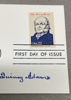 (1) John Quincy Adams Presidential Envelope Stamped And Dated W/ Postmark Chicago IL May 22nd 1986 - 3