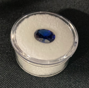 4.45ct Natural Blue Sapphire Oval Cut Faceted Gemstone 8x10mm