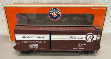 Lionel Electric Train P.R.R. Merchandise Service 92419 Box Car