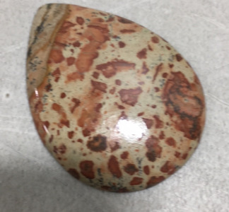 40.85 CT. Natural Astroid Jasper Top Quality Rare Gemstome Teardrop Cabochon