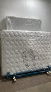 Queen Bed Set: Frame, Boxspring and Mattress