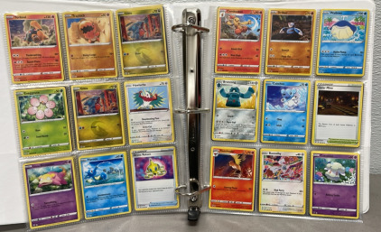 (150+) Pokémon Cards, With Rares And Holos W/ Binder