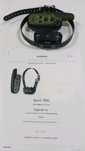 Garmin Sports Pro Dog Training Collar & Handheld Control