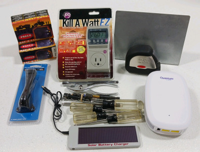 (2) Preco Bac-A-Larm (1) Electricity Usage Monitor (1) 25' Tape Measure & More!