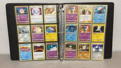 (150+) Pokémon Cards, With Rares And Holos W/ Binder