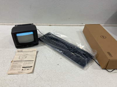 Radio Shack Mini T.V. And Dell Wireless Keyboard and Mouse