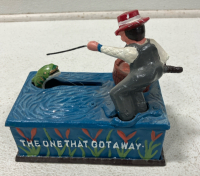 “The One that Got Away” Cast Iron Bank - 3